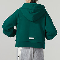 88VIP：adidas 阿迪达斯 运动外套女装绿色连帽冬季新款开衫夹克IZ4569