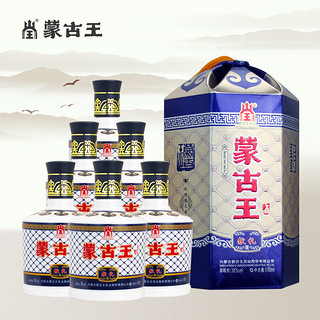 蒙古王 献礼 蓝包 38%vol 浓香型白酒 500ml*6瓶 整箱装