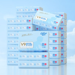 corou可心柔v9婴儿柔纸巾保湿纸宝宝餐巾纸3层100抽32包云柔巾乳霜纸