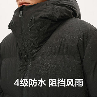 YANXUAN 网易严选 三防户外运动羽绒服功能性防寒登山服男保暖外套冬 暗夜黑-90%白鸭绒 L