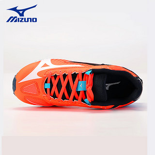 美津浓（MIZUNO）跑步鞋儿童男童运动鞋透气训练舒适减震蓝球鞋儿童鞋子K1GC222232 橙色 37