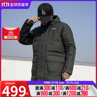 adidas 阿迪达斯 neo男装 冬季运动服防风保暖中长款羽绒服外套 GJ8779 L/180