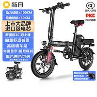 新日（Sunra）折叠电动自行车新国标超长续航代驾车锂电池助力成人电瓶车电单车 高雅版-级10A-助力约100KM
