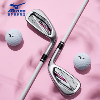 美津浓（MIZUNO）高尔夫球杆 女士铁杆组 日本JPXQ系列 轻量易打 轻松远距 碳素杆身L硬度