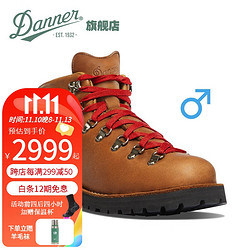 Danner 都市户外休闲Mountain Light山脉之光高帮徒步登山鞋工装靴 棕黄-31528-男EE宽版 44