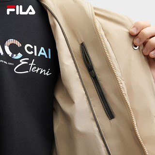 FILA【张艺兴同款】 斐乐男士羽绒服2023冬休闲舒适连帽上衣 高原黄-YE 190/112B/XXXXL