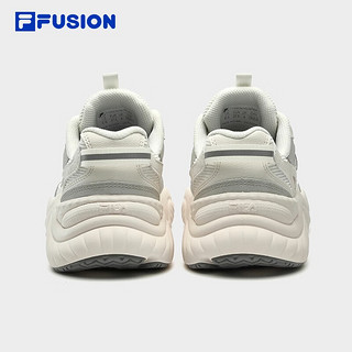 斐乐（FILA） FUSION潮牌CONCH II女鞋复古潮鞋2023冬款海螺鞋跑步鞋 香雪白/南极灰-WA 37.5