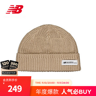 NEW BALANCE NB男女同款时尚潮流运动休闲针织帽 LGB LAH34404 F