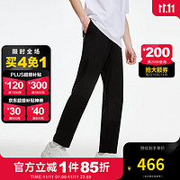 杰克·琼斯（JACK&JONES）冬季日常基础通勤时尚舒适百搭休闲裤子男装223414028 黑色E40 190/92A/XXLR