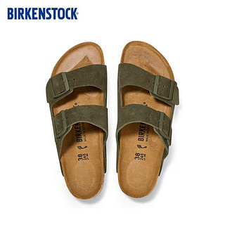 BIRKENSTOCK软木拖鞋舒适百搭男女同款双扣拖鞋Arizona系列 绿色常规版1025657 40