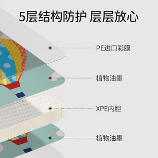 欧孕宝宝爬行垫拼接垫 丛林派对(九片) 60x60x2cm