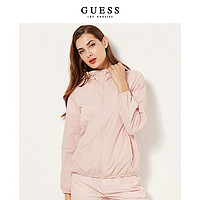 补贴购：GUESS 盖尔斯 情侣款女士连帽倒三角LOGO夹克-YJ2W2891