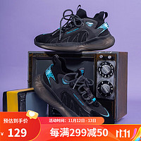 回力（Warrior）时尚跑步鞋时尚休闲运动鞋缓震椰子鞋KGH1206 黑色 41