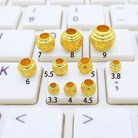 贝罗绮 黄金转运珠散珠子999足金路路通项链吊坠串珠手链配件隔珠
