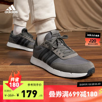 adidas阿迪达斯轻运动RUN 60s 2.0男子舒适复古休闲跑步鞋 浅灰/深灰 42.5(265mm)