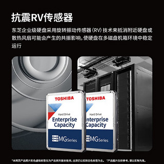 有券的上：TOSHIBA 东芝 企业级硬盘10t mg06aca10te 7200垂直cmr机械硬盘台式nas监控