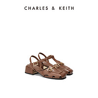 CHARLES & KEITH CHARLES&KEITH23;夏季新款CK1-60361464复古罗马包头镂空凉鞋女