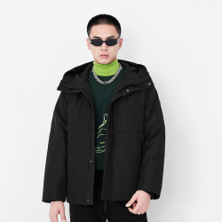 trendiano欧时力集团男装秋冬时尚连帽外套90白鸭绒rds男式羽绒服