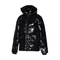 adidasoriginals亮面羽绒服女连帽保暖防风简约三叶草冬装