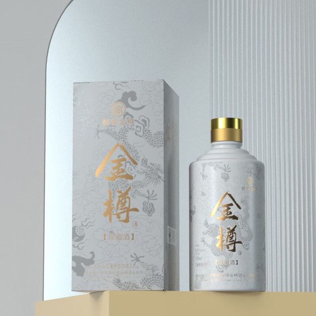 KOOK 酷客 金樽酱香型白酒纯粮食茅台核心区酿造53度125ml 摆柜收藏酱酒小瓶