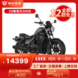 香帅 23版苍云300S复古巡航 运动颜值复古机车 国产巡航双缸水冷 钛灰 苍云300S 全款