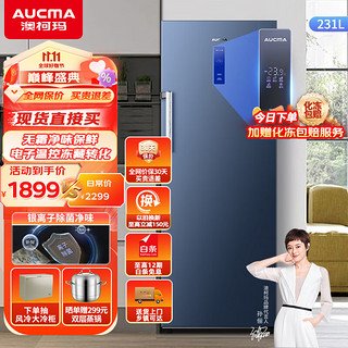 AUCMA 澳柯玛 BD-231WNE 冰柜 231L 晶韵蓝