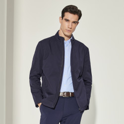 youngor雅戈尔春秋季简洁百搭立领男士夹克男装外套