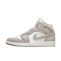 AIR JORDAN 正代系列 Air Jordan 1 Mid 男子篮球鞋 554724-082 灰白色 44