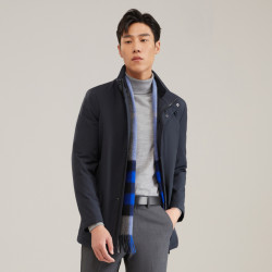 youngor雅戈尔秋冬季商务休闲长款立领羽绒服男