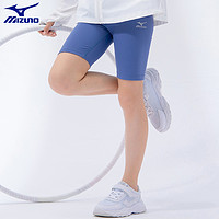 Mizuno 美津浓 女童瑜伽短裤2023新款儿童装运动打底紧身弹力裤子夏