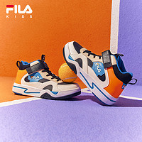 FILA 斐乐 2022冬季新款中大童儿童网球文化鞋板鞋K55B141321P