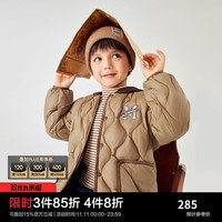 Mini Peace MiniPeace太平鸟童装冬秋新男童羽绒服F1ACD4A42 卡其色 140cm