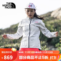 北面 冲锋衣女连帽户外登山跑步保暖舒适防水透气外套 5IZ2 53C S