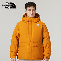 北面（The North Face）北面抗寒羽绒服男秋冬户外防风保暖面包服700蓬鹅绒夹克外套 HBX/卡其色/拉链口袋 2XL