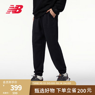 NEW BALANCE NB 23男款百搭休闲运动针织长裤 BK AMP33381 2XL