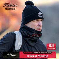 Titleist泰特利斯高尔夫围脖23冬日保暖围脖防风保暖职业款球员标脖套 黑/白01 均码
