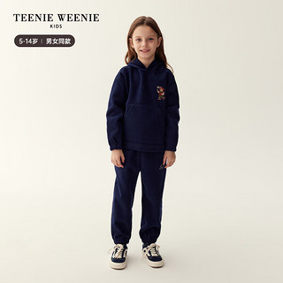 Teenie Weenie Kids小熊童装男女童摇粒绒卫衣卫裤套装 紫色 120cm