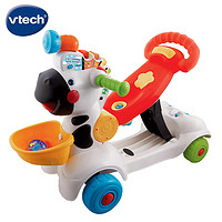vtech 伟易达 儿童溜溜车 小斑马多功能车 手推滑板车 音乐声光玩具 男女孩礼物