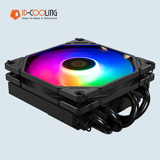 ID-COOLING 下压式CPU风冷散热器  4热管 9CM风扇 适用LGA1200/LGA1700/AM4/5 ITX机箱 NAS  IS-40X LED