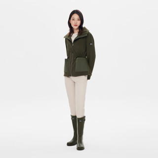 AIGLE艾高户外舒适Aiglentine高帮胶靴女士雨靴靴子 卡其绿 NC251 36