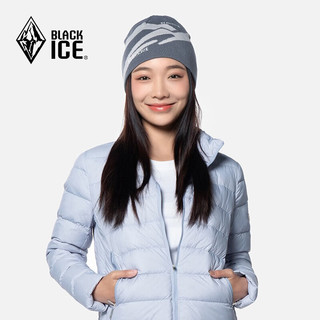 黑冰秋冬户外男女通用跑步运动针织帽城市休闲保暖 Z2141-远山-灰