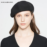 玛丽亚.古琦（MARJA KURKI）保暖帽子女士冬季 气质贝雷帽画家帽 时尚休闲帽 黑色