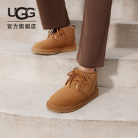 UGG男士舒适平底纯色系带时尚短靴 1153631-2 CHE  栗色 42