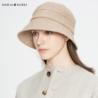 玛丽亚.古琦(玛丽亚古琦 MARJA KURKI)保暖羊毛帽子女士冬季 款礼帽 休闲渔夫帽 远山晴日 米色