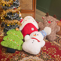 麦优兔 ins风可爱圣诞系列抱枕超软圣诞树抱枕雪人圣诞鹿沙发靠垫圣诞礼