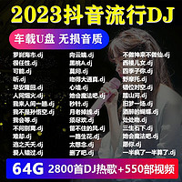 WU 汽车载u盘无损音乐2023抖音DJ歌曲64G