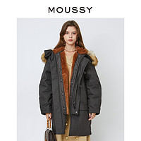 MOUSSY N3B可拆卸连帽派克服外套女028FAW30-5220