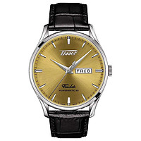 TISSOT 天梭 男士机械手表真皮表带42mm T1184301602100