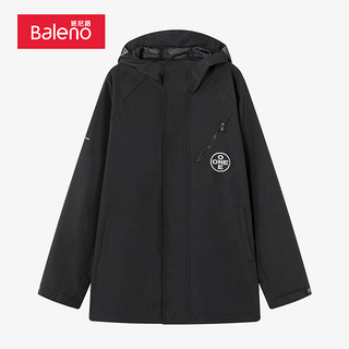 Baleno班尼路冬季时尚休闲宽松反光印花夹克男装长袖开衫外套 00A M