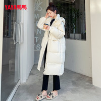 YAYA鸭鸭羽绒服女中长款过膝20时尚韩版收腰显瘦外套Y